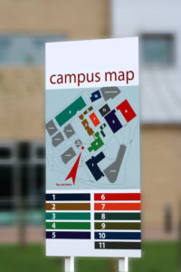 campus map sign 